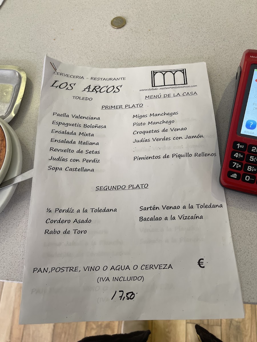 Menu Restaurante Los Arcos-2